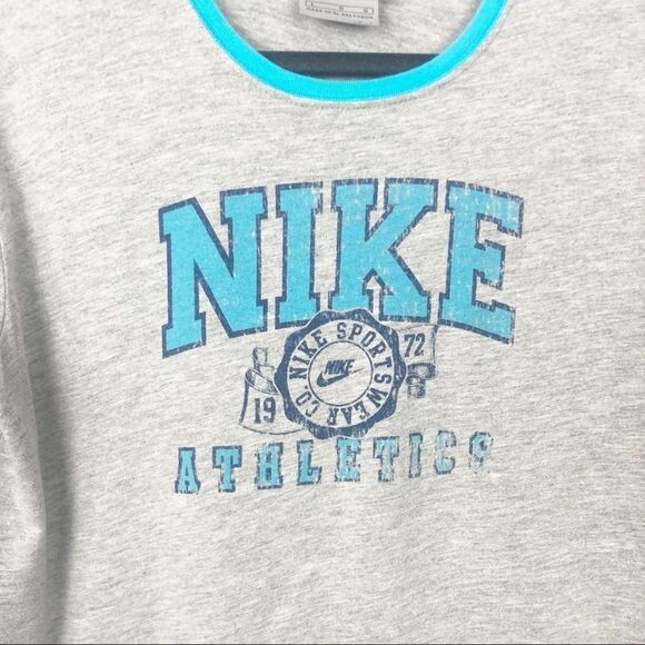 NIKE | Vintage Style Classic Tee Gray Ringer Large - Picture 3 of 6